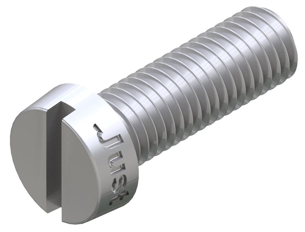 Bild von ISO 1207 (Edelstahl A2) M 4x50 (rostfrei) Zylinderschrauben mit Schlitz - Pkg. (100) (VPE=100 Pkg. (100))
