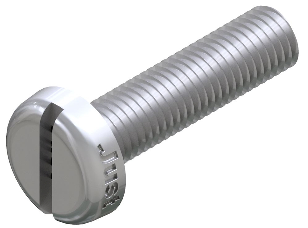 Bild von DIN 85 A2 M 5x25 (rostfrei) Flachkopfschr. mit Schl. - Pkg. (100) (VPE=100 Pkg. (100))