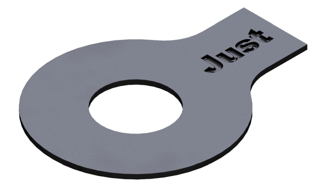 Bild von DIN 93 Stahl 23 (blank) Scheiben mit Lappen - Pkg. (100) (VPE=100 Pkg. (100))