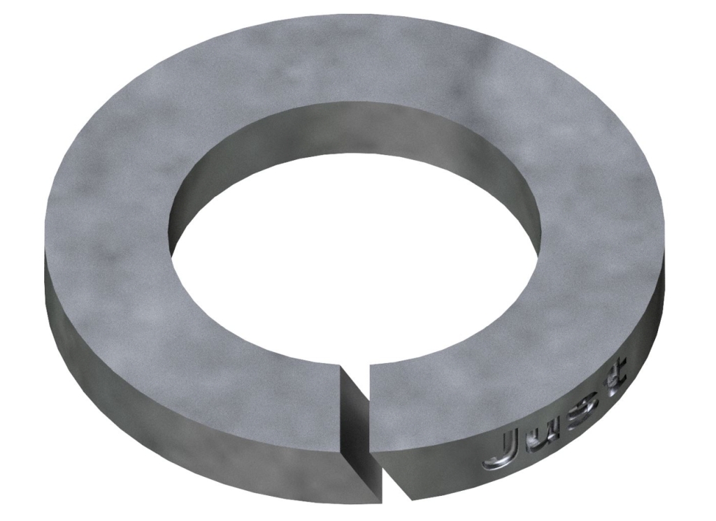 Bild von DIN 127 Federstahl  B 8 (galv. verzinkt) Federringe - Pkg. (1000) (VPE=1000 Pkg. (1000))