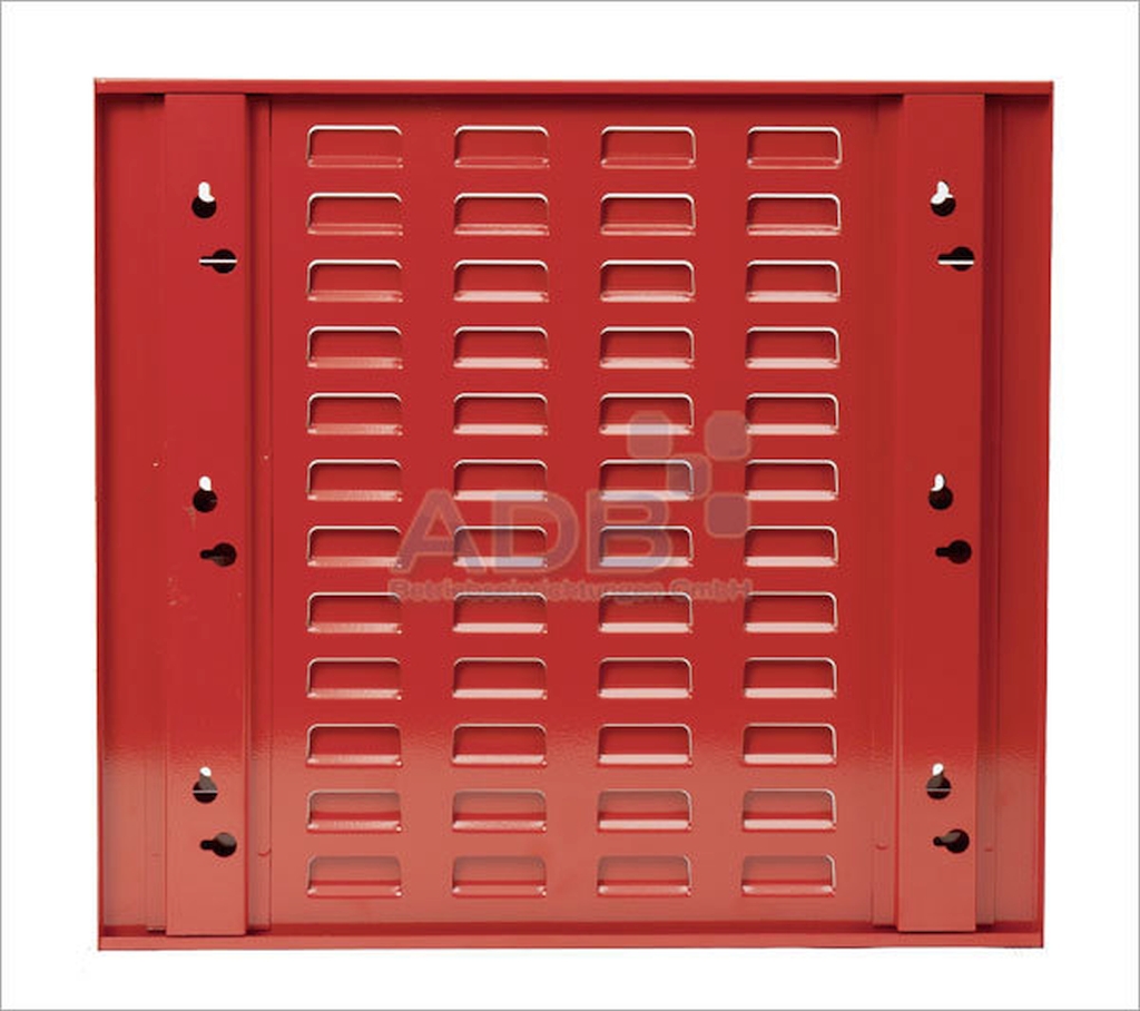 Bild von Schlitzplatte waagerecht / Maße:LxB = 493mm x 456mm / RAL 3020 (VPE=1 Stück)