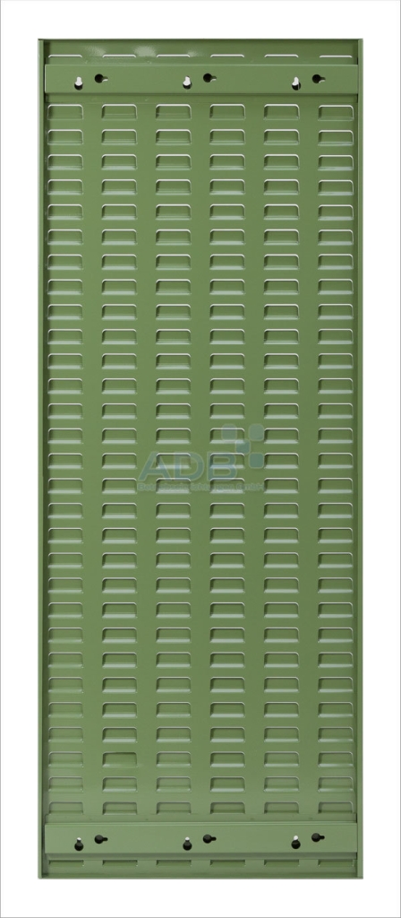 Bild von Schlitzplatte senkrecht / Maße:LxB = 1177mm x 456mm / RAL 6011 (VPE=1 Stück)