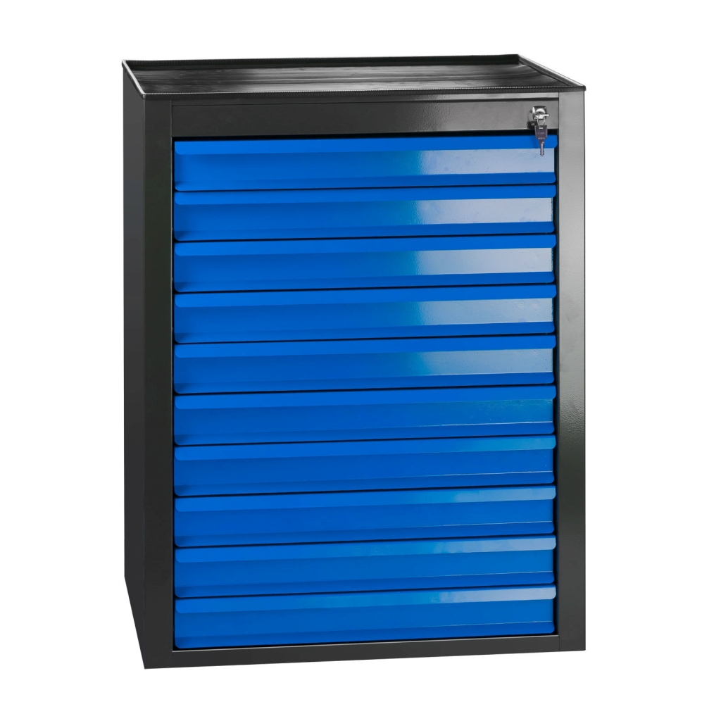 Bild von Schubladenschrank ''MAMMUT''  Maxi 10 SL/ RAL 7016 -5012 (VPE=1 Stück)