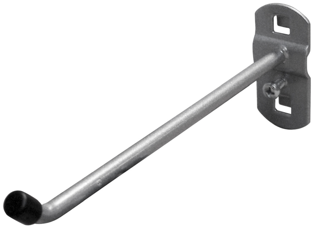 Bild von Werkzeughalter mit schrägem Hakenende 150mm  RAL 9006 (VPE=1 Stück)